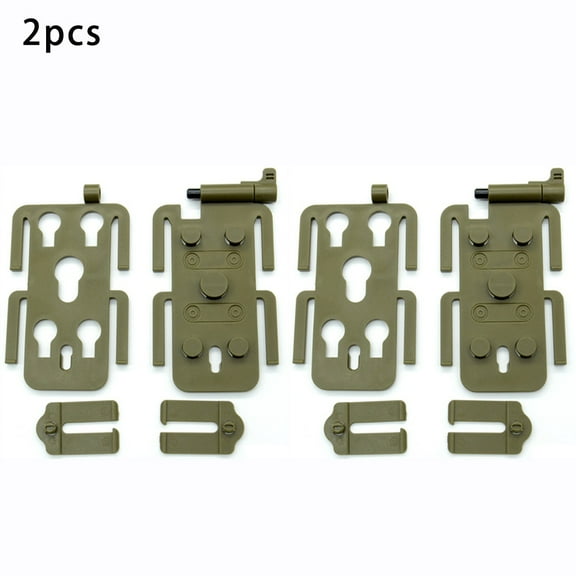 2-Park MOLLE-Compatible Tactical Panel - Heavy-Duty OD Plastic with 4 Mounting Holes & Ventilation, Fits Pouches, Packs & Outdoor Gear, Pouch Mounting Plate,Durable Gear Attachment
