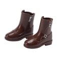 thumbnail image 4 of FashionCha Mini Doll Figure Boots Pair for 1/8 Scale Action Figure Accessory Female Male PVC Simulation Shoe Kit Suitable for Collectors Display Gift Giving Home brown, 4 of 8