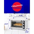 thumbnail image 6 of Betty Crocker Air Fryer Convection Toaster Oven, 0.7 Cu. Ft. 22-Liter Capacity, 7 Function Convection Oven with Pizza, Bagel, Roast, Bake & Keep Warm Settings, 1500 Watts, BC-4637W, White, 6 of 7
