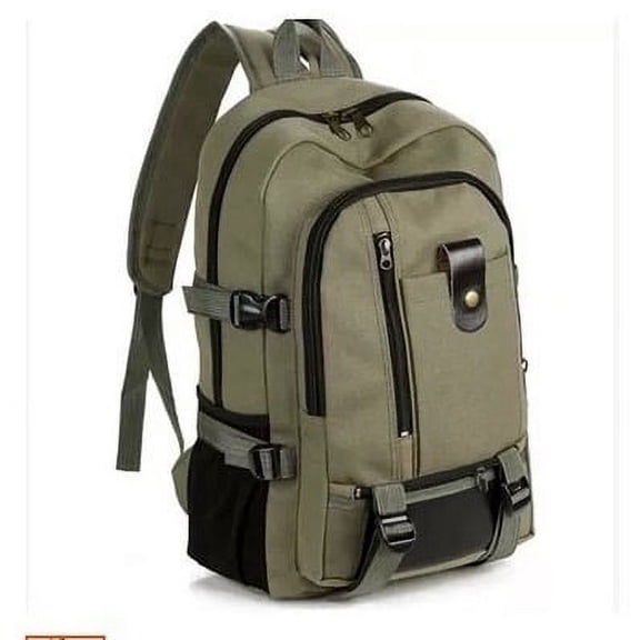 2021 Korean men's Leisure Canvas Bag retro fashion school computer backpack,Brown