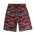 thumbnail image 2 of Axiiglly Mens Shorts Elastic Waist Drawstring Swimwear Beach Shorts Casual Holiday Surfing Swim Trunks Hawaiian Bathing Suits Plus Size Board Shorts with Pockets, 2 of 9