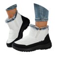 thumbnail image 3 of Insulated Winter Boots for Women - -Lined Cold Weather Outdoor Footwear With Low Heel Pull-On Design, 3 of 9