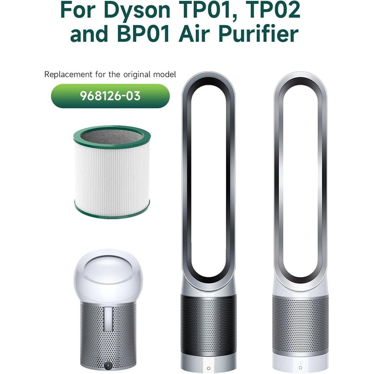 2 Pack Fil fresh HEPA Air Filter Replacements Compatible with Dyson Link Tower TP01 TP02 BP01 Walmart
