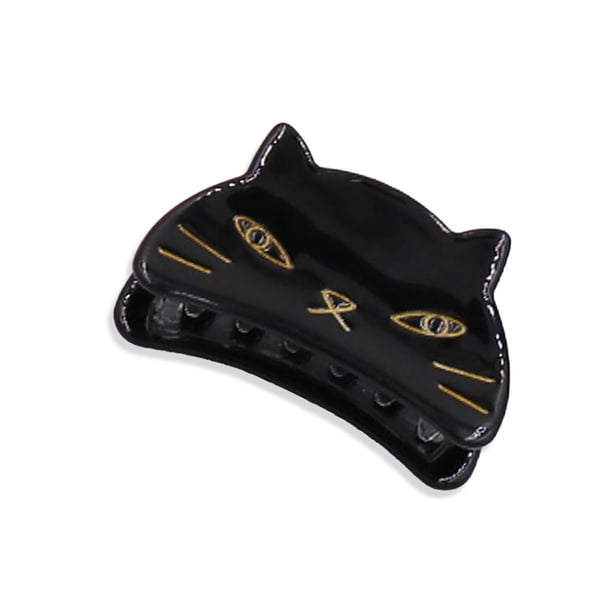 Pinza Para El Pelo, Horquilla De Acetato Con Forma De Gato Encantador, Pasadores Compactos Elegantes, Accesorios De Peinado, Regalo Perfecto Para Mujer Y Niña N.° 1 Yuarrent AP006951-02
