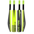 thumbnail image 2 of Jaspo Duo Fire Fumes Premium Hard Plastic Tennis Cricket Full Size Bat (34” X 4.5” Inch) For All Age Groups | Slog Plus , Dual Color - Neon & Black, 2 of 5