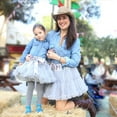 thumbnail image 4 of Vestido de tutú para niña de flores Vestido de primavera y verano para niña de un año Falda Falda de conejo Falda pontón de princesa, 4 of 6