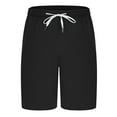 thumbnail image 3 of Jalioing Men's Casual Sweat Shorts Knee Length Drawstring Athletic Shorts Elastic Waist Summer Sport Shorts, 3 of 6