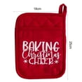 thumbnail image 6 of ZDWQFA 1 Pair Christmas Potholders with Pocket Potholder Kitchen Hot Pad Oven Mitts Farmhouse Hot Potholders Cookie Bag for Christmas Kitchen Gift Cooking Baking, 6 of 7
