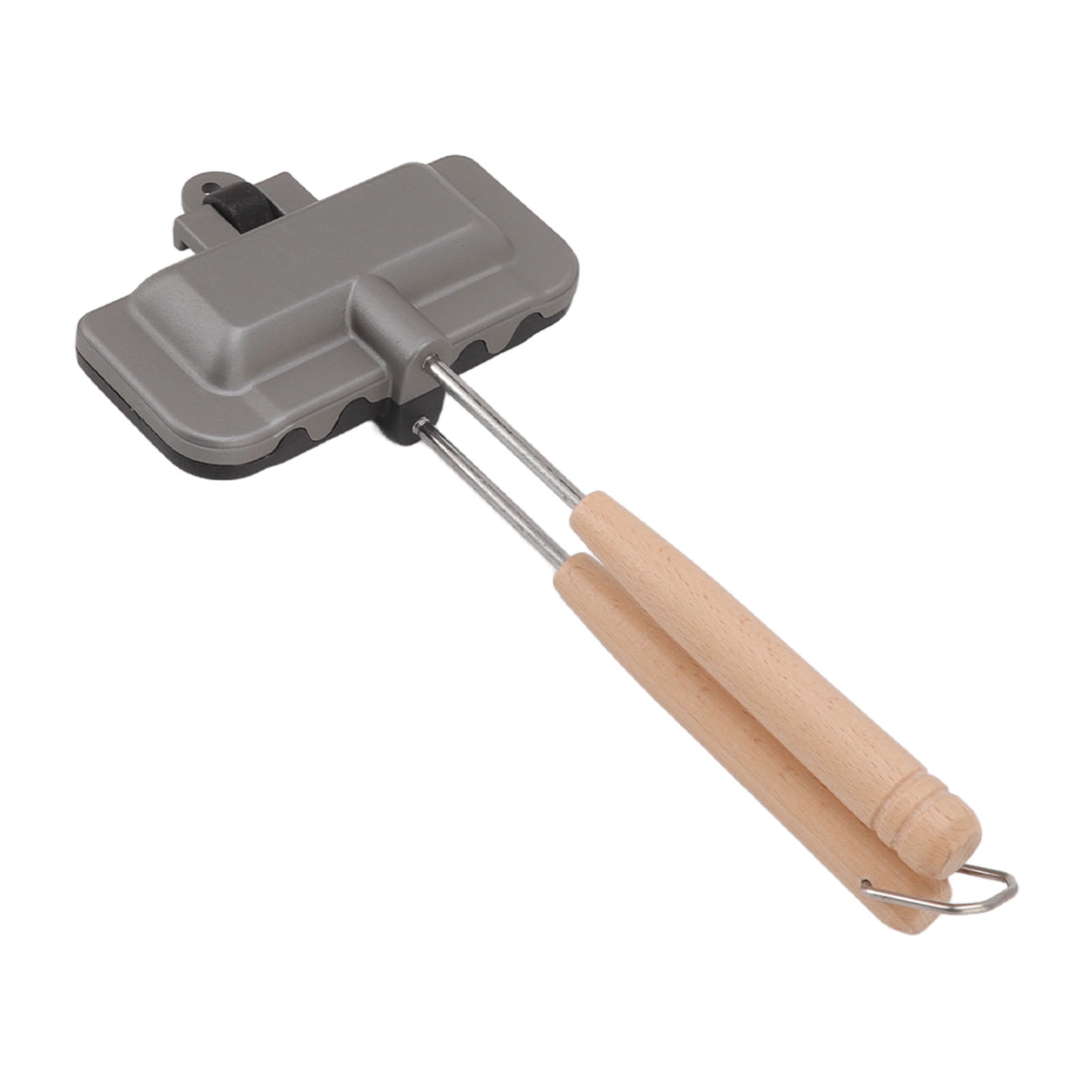 YAHHU Detachable Double-Sided Sandwich Frying Pan Small Portable Non Stick Removable Sandwich Clamp Kitchen Tool Bread Maker For Breakfast 8.66 Inches / 22 cm Skillet Black Must Have