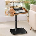 thumbnail image 5 of Adjustable Side Table, C Shaped End Table for Couch, 360° Swivel Small Side Table End Tables for Living Room, Bedroom, TV Tray Table for Couch, Side Tables for Small Spaces, 5 of 7
