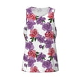 thumbnail image 4 of Fotbe Peonies Pattern Men's Quick Dry Workout Tank Top Gym Muscle Tee Fitness Bodybuilding Sleeveless T Shirt Breathable Workout Shirt-4X-Large, 4 of 9
