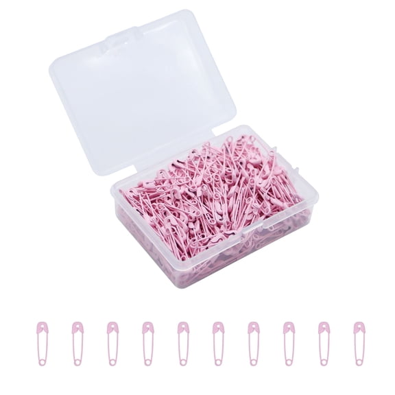 350-Count Safety Pins-Small Safety Pins for Garment Repair,Quilting,Jewelry Making,0.75 Inches Metal Safety Pins for Clothes Pink