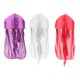 thumbnail image 1 of 3PCS Silky Long Tail Headwrap Pirate Hat Bandana Chemo Cap Blanco + rojo + morado Yuyangstore Mujer Hombre Durag Sombreros, 1 of 5