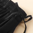 thumbnail image 6 of WWV Womens Long Skirt Elastic Waist Linen Casualwear Tulle Skirt Dress Summer Solid Color Vintage Lady Loose Fit Wedding Skirt Black L, 6 of 7
