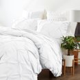 thumbnail image 4 of Delara Organic Cotton Duvet Set, 300 Thread Count, GOTS Certified, 3-Piece Pintuck Duvet cover with 2 Shams, 4 of 6