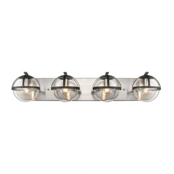 Elk Home 31-Inch Wide Davenay Vanity Light, Transitional, Satin Nickel