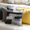 thumbnail image 7 of Black And Grey Abstract Art Artwork Pillow Covers,Black And Grey Abstract Art Artwork Throw Pillow Covers 18"×18" ,Living Room Sofa Couch Pillow Covers,Decorative Pillow Covers, 7 of 7