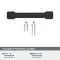 thumbnail image 4 of Amerock Faraday 3-3/4 inch (96mm) Center-to-Center Matte Black Cabinet Pull, 4 of 6