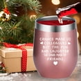 thumbnail image 5 of Chance Made Us Colleagues Funny 12 OZ Wine Tumbler.Coworker Gifts for Women.Going-away Leaving Farewell Thank You Goodbye Appreciation Gifts for Coworkers Colleague Boss Cup.(Rose Gold), 5 of 5