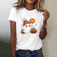 thumbnail image 4 of Halloween Shirts for Women Tshirts for Women Cute Halloween Ghost Shirt Crew Neck T Shirts for Women Oversized Tshirts Shirts for Women Crew Neck Tops for Women Halloween Clothing, 4 of 6