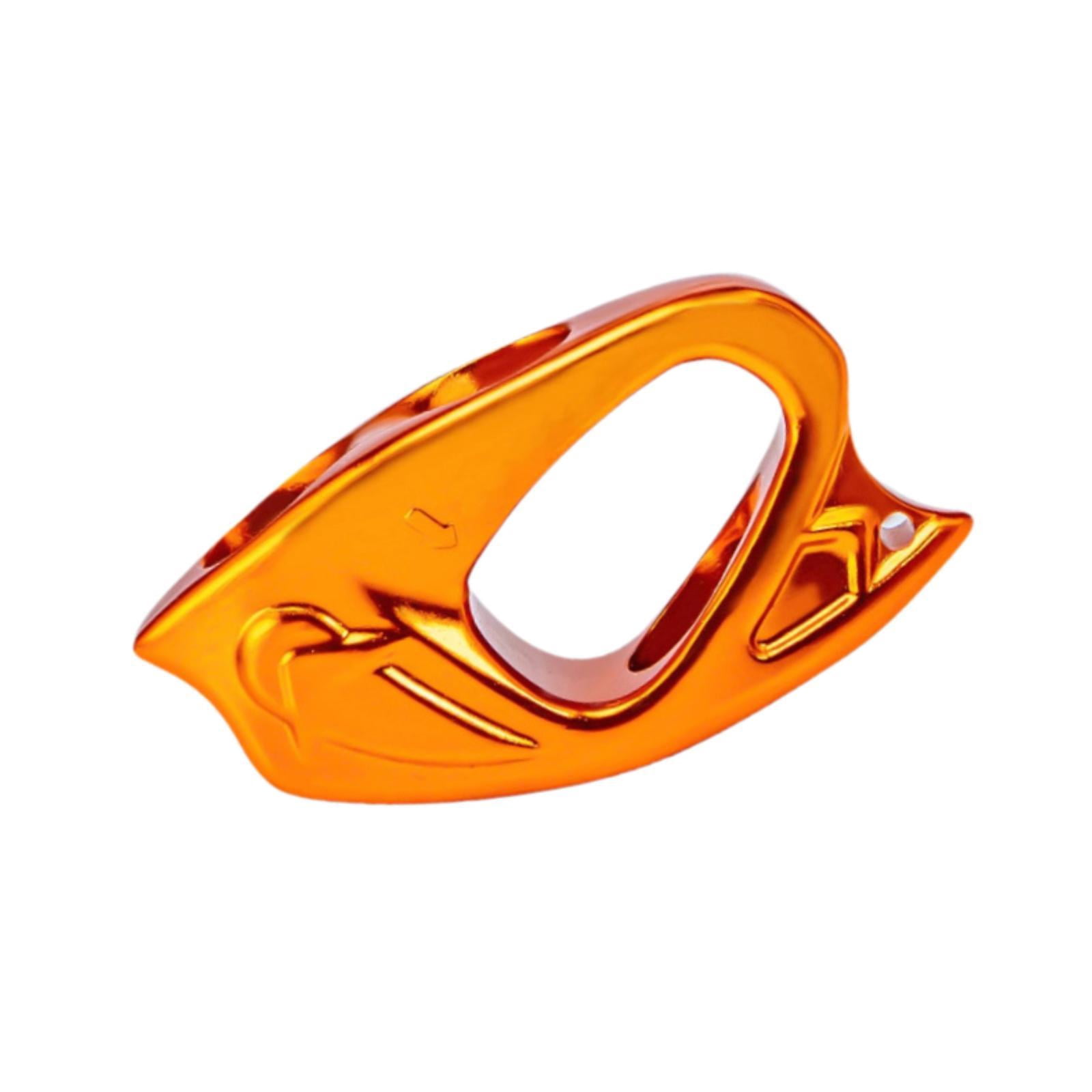 simhoa Rope Ascender Clamp Adjustable Self Locking Grip Lightweight Aluminum Rope Clamp Riser Clip for Rock Climbing Rappelling Arborist Gear Suitable for Outdoor Protection Training Gold