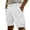 White, variant on CQONEPT Cargo Shorts for Men Stretch Waist Tactical Short Knee Length Work Hiking Bermuda Shorts with 4 Pockets White XL