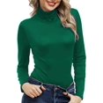 thumbnail image 1 of T-shirt Aguichant à Manches Longues Col Carré Basique Ajusté Côtelé Crop Tops, 1 of 5