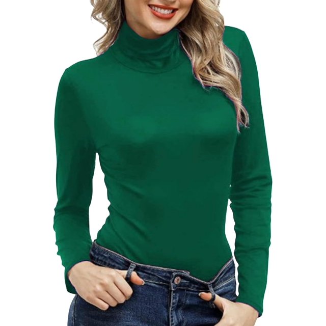 Women's Sexy Long Sleeve Square Neck Basic Slim Fitted Ribbed Knit Tee Shirts Crop Tops