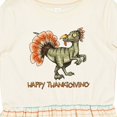 thumbnail image 4 of Inktastic Happy Thanksgiving Dinosaur Girls Toddler Dress, 4 of 5