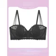thumbnail image 2 of Pure Rabbit Ears Cup Push-up Underwear Thin Big Chest Small Chest Tight Anti-sag Lace Bra Cover, 2 of 2