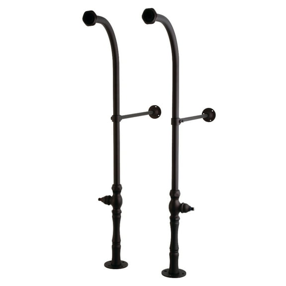 Kingston Brass CC455*30 Rigid 30-Inch Freestanding Supply, Oil Rubbed Bronze