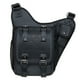 thumbnail image 1 of Bolso bandolera de hombro KAUKKO vintage de lona y patchwork de cuero FH03-2-Black, 1 of 5