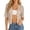 Khaki_#01, variant on Women's Crochet Cardigan Sweaters Lightweight Summer Boho Open Front Knit Shrug 1/2 Sleeve Beach Cover Up,White 2XL