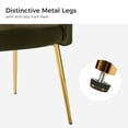 thumbnail image 6 of Tina's Home Velvet Dining Chairs Set of 2 Upholstered Wingback Side Chairs Living Room Kitchen Moss, 6 of 7