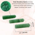 thumbnail image 4 of Green Strawberry Quartz Crystal Points Bulk 3 Pcs, Hexagonal Healing Point, 4 of 5