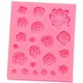 thumbnail image 4 of Molde de silicona para 21 cavidades con forma de rosas para fondant, pasteles, postres, mousse, magdalenas, chocolate, herramientas para decoración de tartas y manualidades con azúcar, 4 of 7