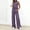 Purple, variant on Two Piece Set for Women Summer Outfits Mock Neck Sleeveless Tank Top Wide Leg Pants Athletic Matching Sets Summer Vacation Travel Outfits Trendy Going Out Suits for Womens 2026 Camel L