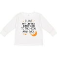 thumbnail image 3 of Inktastic I Love My Little Brother to the Moon and Back Boys or Girls Long Sleeve Toddler T-Shirt, 3 of 5