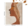 thumbnail image 3 of Qisvanset Abstract Minimalist Face Canvas Wall Art 15.75x11.81 Inches, 3 of 8