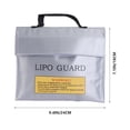 thumbnail image 3 of MasteelfCA 1Pc Heat-Resistant Battery Pouch Fireproof Battery Bag Protective Bag (Silver), 3 of 8