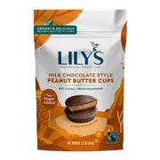 Lily’s Sweets Milk Chocolate Style Peanut Butter Cups, 3.2 oz