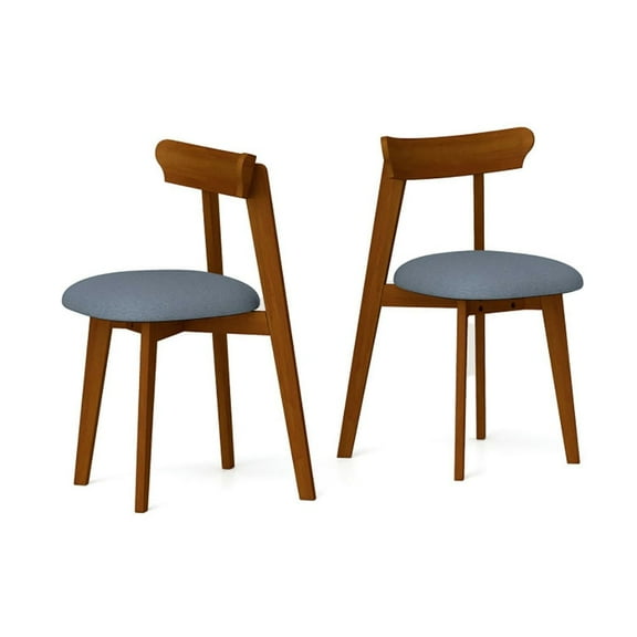 YYAo Dining Chairs, Kitchen Dining Room Chairs,Mid-Century Modern Kitchen Chairs with Rubber Wood Frame and Padded Seat-Walunt