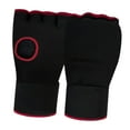 thumbnail image 4 of Almencla Gants de Boxe en Gel Demi-Doigt pour Exercice MMA Noir et Rouge, 4 of 8