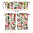 thumbnail image 6 of Kitchen Curtains and Valance Set 36 Inch Tier Pioneer Colorful Floral 3 Pieces Set Dining Room Small Curtain Drapes Cafe Curtains Valance for Home Decor Rod Pocket, 6 of 6