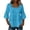 Dark Blue-03, variant on Women's Tiered Lace-Trimmed Top, Square Neck 3/4 Bell Sleeve Linen Blend Blouse for Summer Going Out