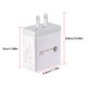 thumbnail image 3 of Cargador de pared para teléfono Adaptador de corriente de carga rápida Portátil Viaje Teléfono móvil Cargador USB Enchufe de EE. UU. 4 puertos Inevent EL5104-04B, 3 of 7