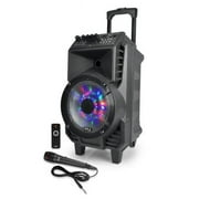 8 in. Portable PA Speaker & Mic System Bluetooth