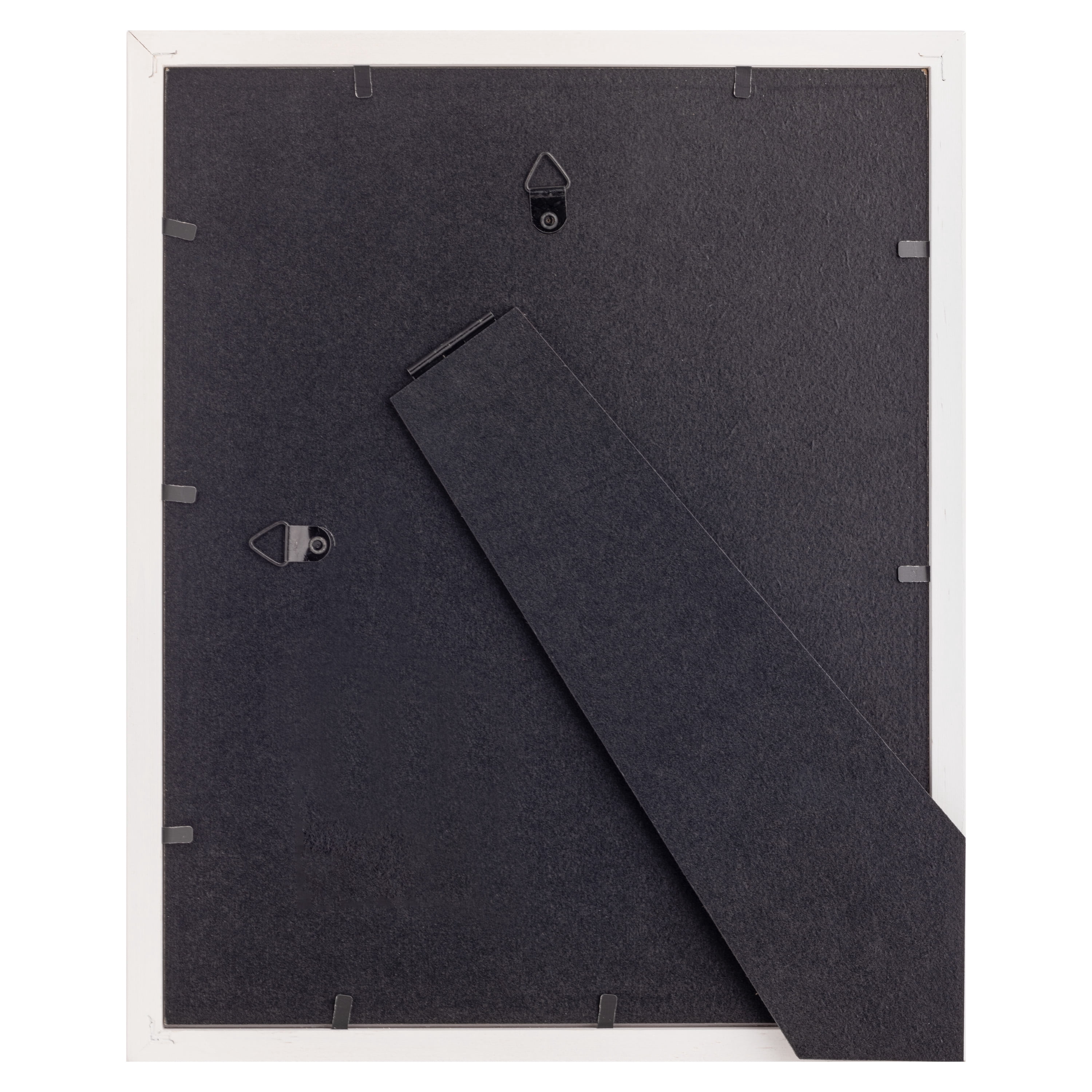 Snap White Matted Picture Frame with Single White Mat and Glass Front, Tabletop or Wall Mount Display, 6" x 8" for 4" x 6" Photo, 1-Pack