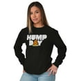 thumbnail image 4 of Pizza Hump Day Office Job Funny Work Plus Size Long Sleeve Graphic Tee Shirt Brisco Brands 3X, 4 of 5