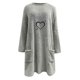 thumbnail image 3 of Gibobby Divertidas Sudaderas Sudadera casual de manga larga con cuello redondo de felpa de otoño o invierno para mujer con bolsillo (Gris, XL), 3 of 5